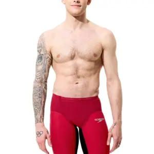 Speedo Fastskin LZR Pure Valor 2.0 High Waisted Jammer - Red / Black