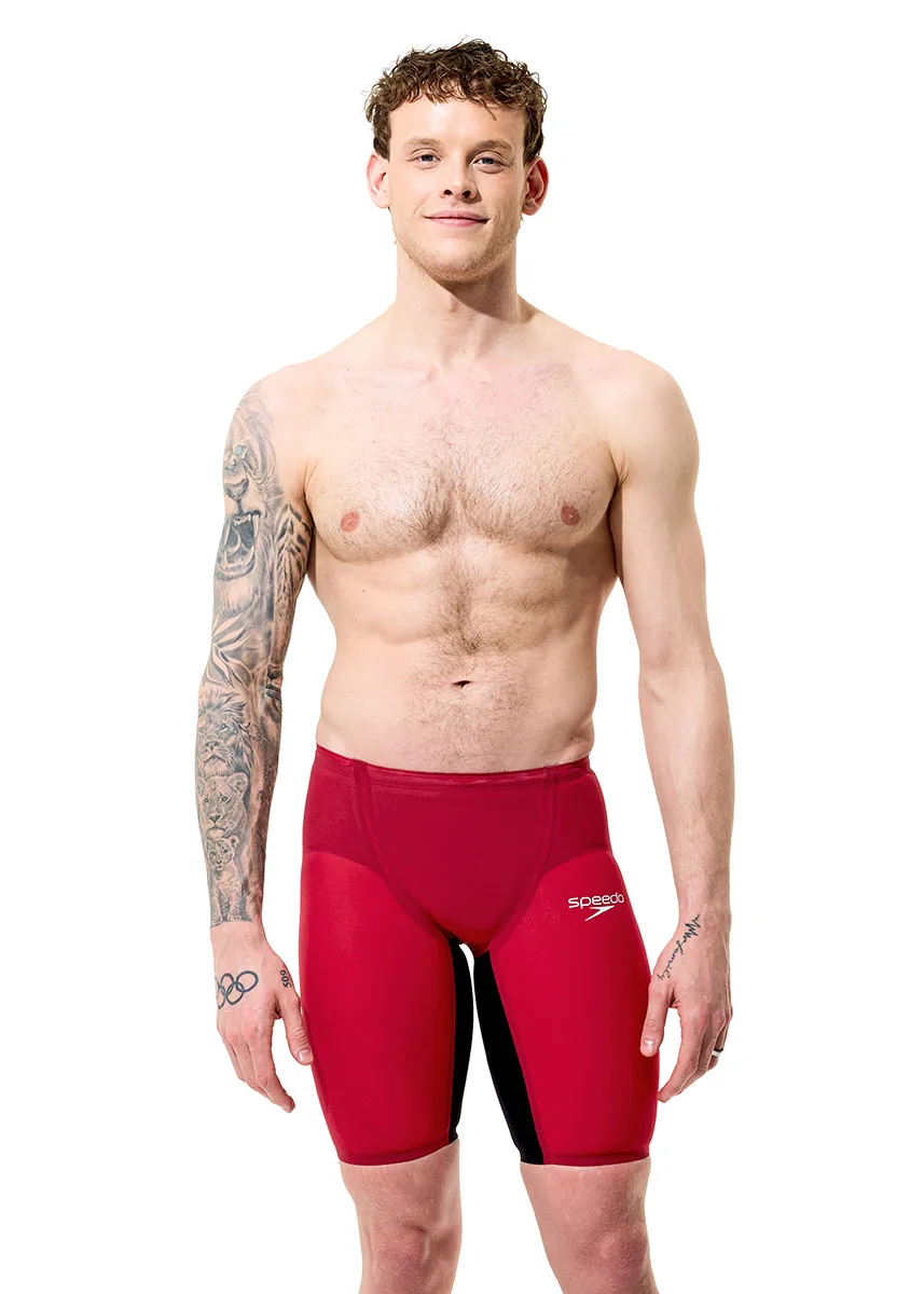 Speedo Fastskin LZR Pure Valor 2.0 High Waisted Jammer - Red / Black