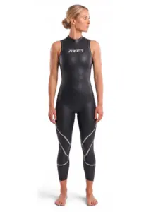 Zone3 Women's Ascend Sleeveless Wetsuit - Black / Grey