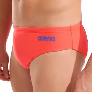 Arena Hyperflow Solid 7 cm Briefs - Sunset / Neon Blue