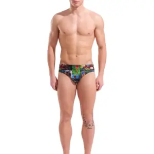 Arena Animalier 7 cm Briefs - Black / Multi