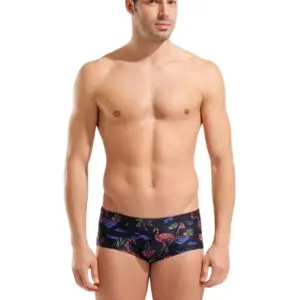 Arena Flamingo Low Waist Swim Shorts - Black / Multi