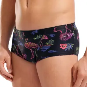Arena Flamingo Low Waist Swim Shorts - Black / Multi