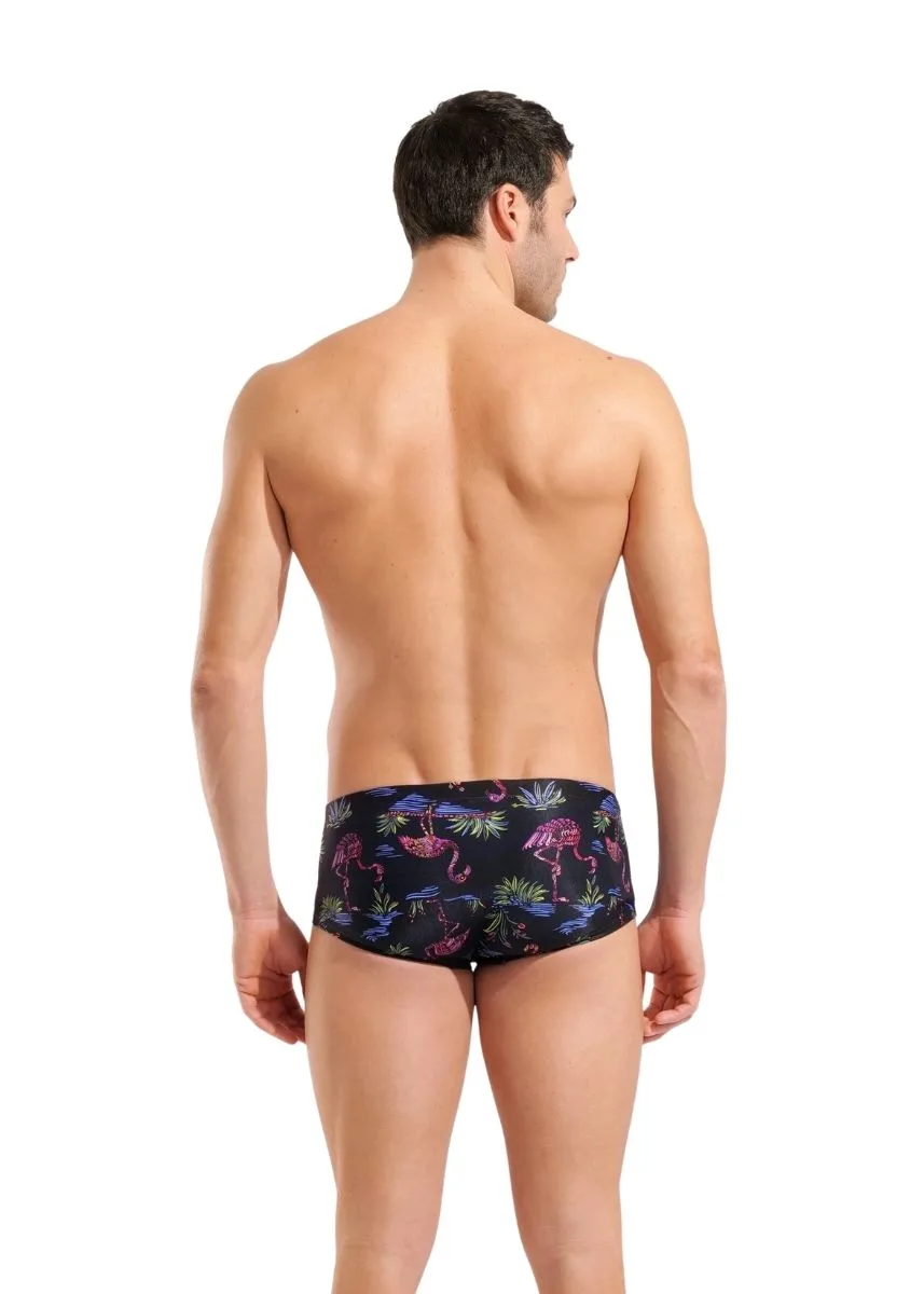 Arena Flamingo Low Waist Swim Shorts - Black / Multi - Image 2