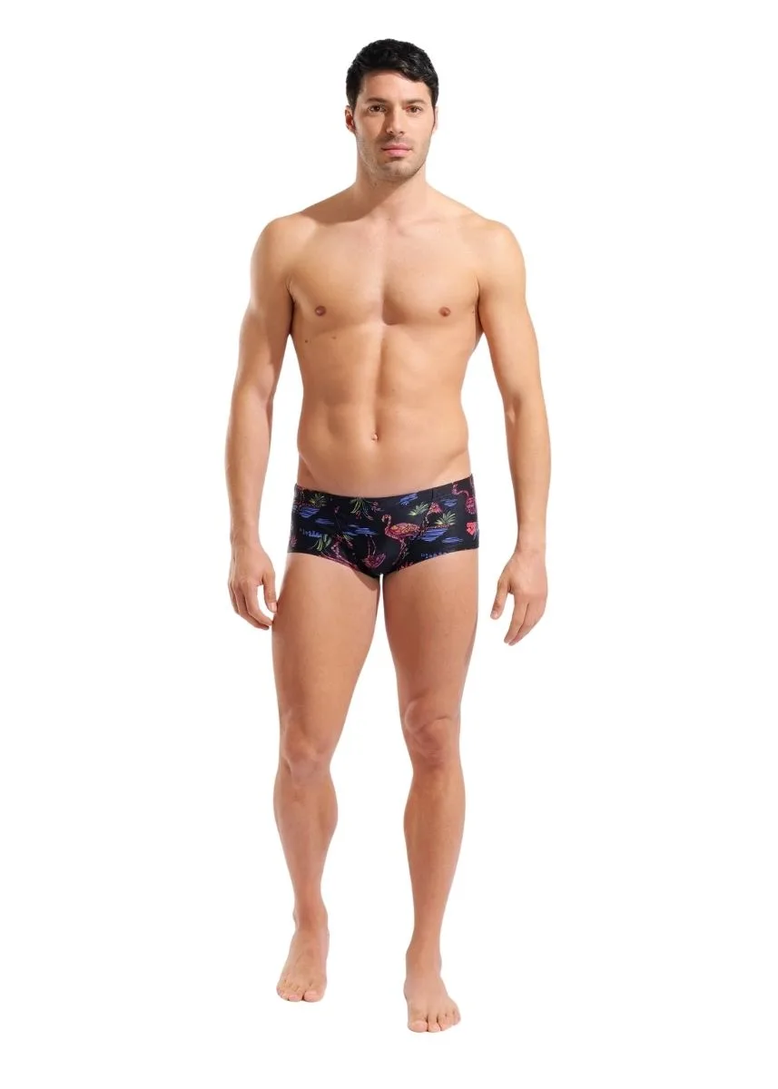 Arena Flamingo Low Waist Swim Shorts - Black / Multi - Image 5