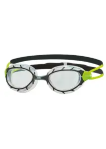 Zoggs Small Predator Goggles - Black / Green / Clear