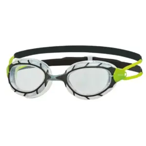 Zoggs Small Predator Goggles - Black / Green / Clear