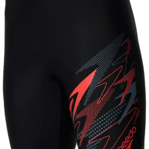 Speedo Medley Logo Jammer - Black / Red