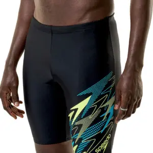 Speedo Medley Logo Jammer - Black / Green