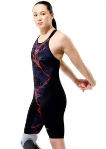 Speedo Fastskin LZR Pure Valor 2.0 Closedback Kneeskin - Black / Red