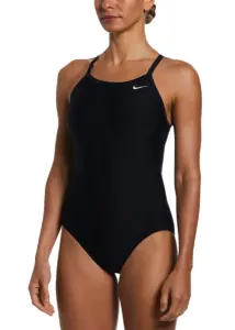 Nike Women's Racerback One Piece Swimsuit - Black