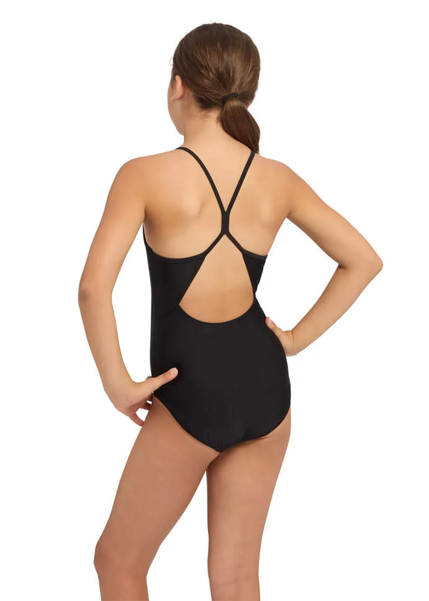 Zoggs Junior Girls Freedom Period Sprintback Swimsuit - Black - Image 6