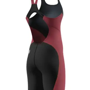 Speedo Fastskin HyperSpark Solid Openback Kneesuit – Black / Red