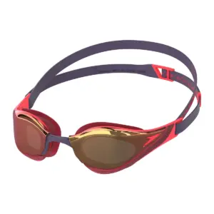 Speedo Fastskin Pure Focus Mirrored Goggles - Black / Red