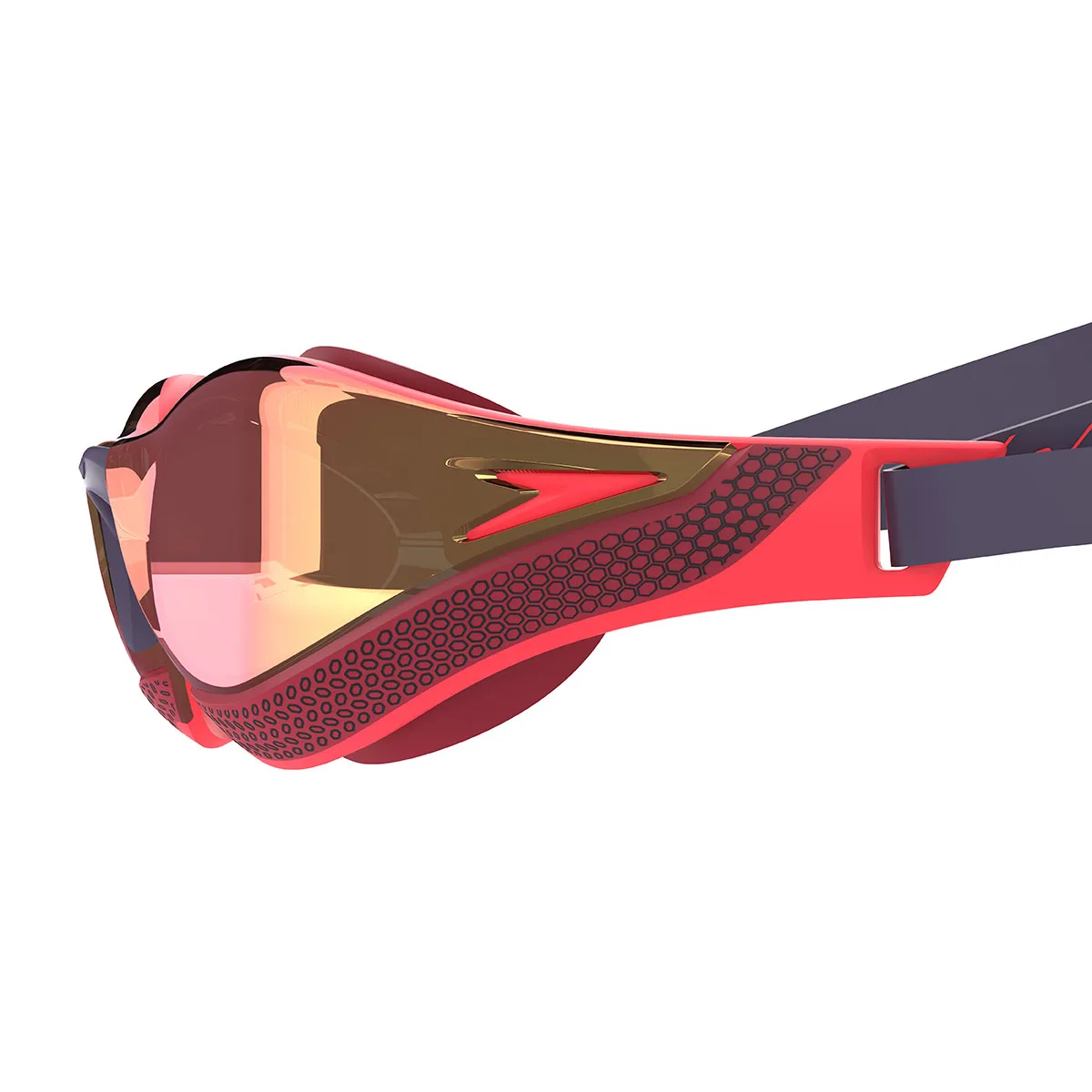 Speedo Fastskin Pure Focus Mirrored Goggles - Black / Red - Image 5