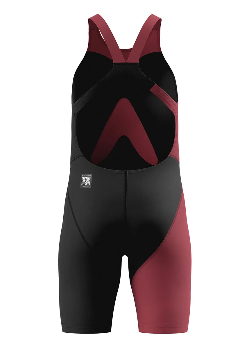 Speedo Junior Fastskin LZR Hyperpro Solid Kneeskin - Red / Black - Image 4