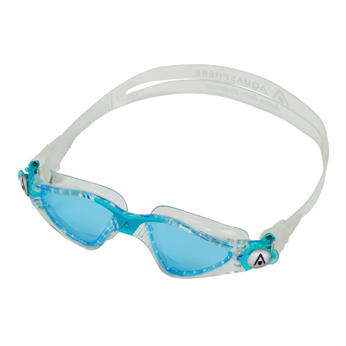 AquaSphere Kayenne Junior Blue Tint Lens Goggles - Clear / Aqua - Image 4